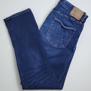 American Eagle Outfitters Mens Slim Straight Blue Denim Jeans 34‎